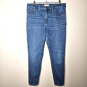 MADEWELL high rise skinny denim jeans size 32 blue 111